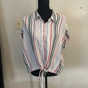 🩵Striped Button Up🩵